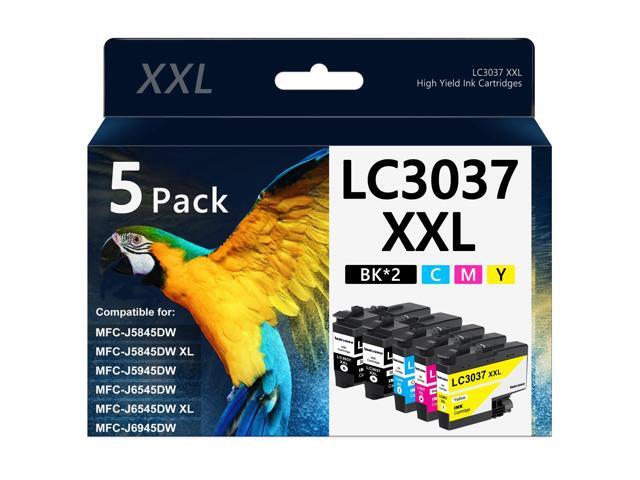 LC3037XXL Ink Cartridges with Super High-Yield Replacement for Brother LC3037 Work for MFC-J5945DW MFC-J5845DW MFC-J5845DWXL MFC-J6545DW.