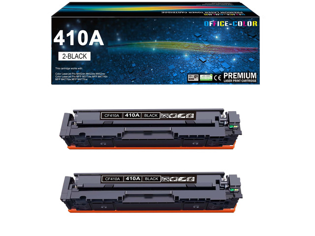 410A Black Toner Cartridge 2 Pack MFP M477fnw M477fdw M477fdn M452dn M452nw Compatible for HP Color Laser Pro M477fnw M477fdw M477fdn M452dn...