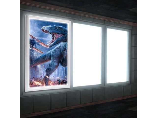 24' x 36' LED Backlit Poster Outer Frame Movie Poster Frame Art Picture Light Box Advertising Display Frame Movie Poster Light Box Home Theater.