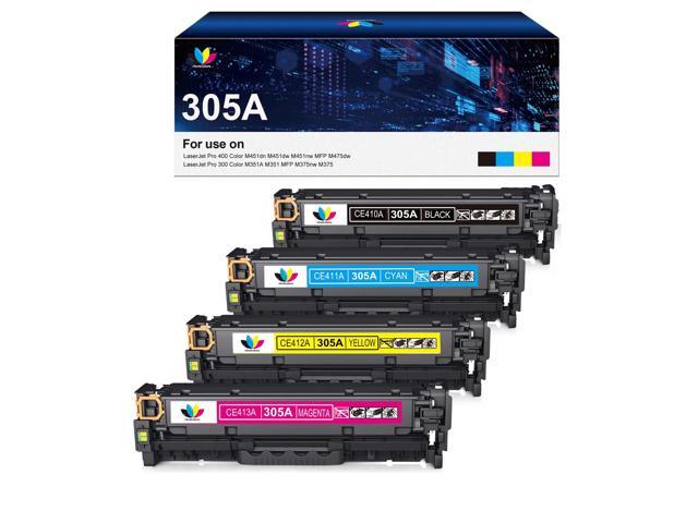 305a Toner Cartridge - Replacement for HP 305A 305X CE410A CE410X for LaserJet Pro 400 M451dn M451nw M451dw MFP M475dn Pro 300 M375nw...