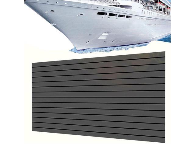 EVA Foam Faux Teak Boat Decking Sheet Self-Adhesive Non-Skid 94.5' x 46' (30 sqft) Fits for Sea Deck Marine Yacht RV Boat Flooring Mats
