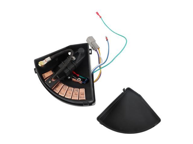 48V Golf Cart Wiper Switch Assembly Replacement, Push Button, Lever Actuator, Manual Operation, Black