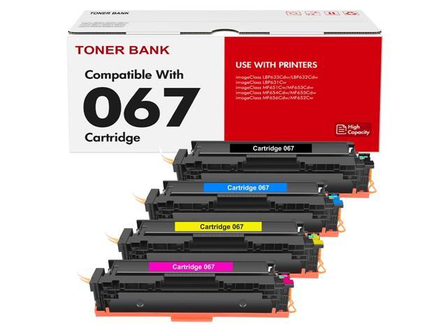 067 067H Toner Cartridge Set MF654Cdw MF656Cdw LBP632Cdw 4 Pack Replacement for Canon Color ImageCLASS MF650C LBP633Cdw MF653Cdw LBP630C LBP631Cw.