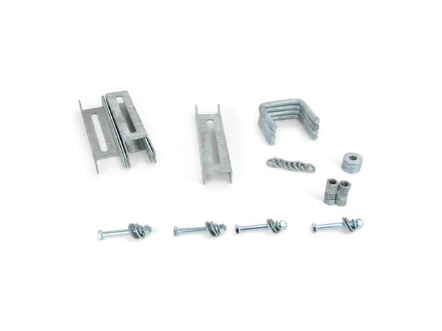 (4) 10' Galvanized Vertical Bunk Bracket Kit for 2x3 Boat Trailer Cross Members
