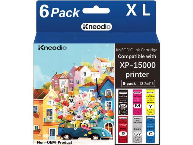 xp15000 Ink Cartridges for Photo XP-15000 Printer Compatible with XP-15000 printer (6-Pack) (1 Black,1 Cyan,1 Magenta,1 Yellow,1 Red,1 Gray)