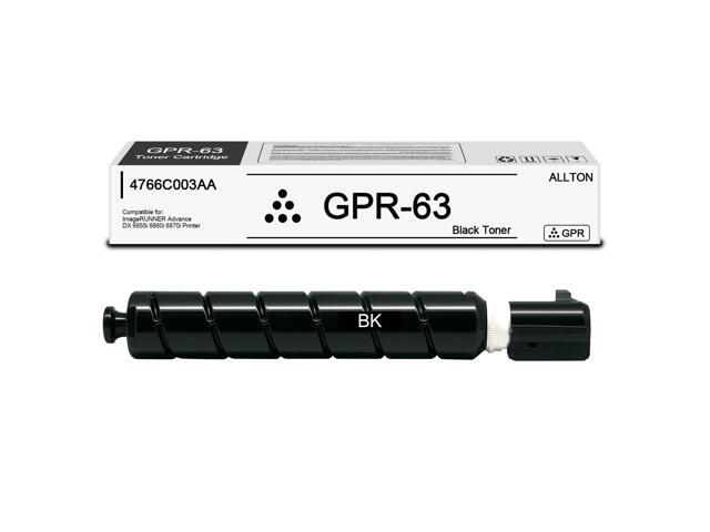 GPR63 Black Toner Cartridge 4766C003AA Compatible Canon GPR-63 High Yield Toner Replacement for Canon ImageRUNNER Advance DX 6855i 6860i 6870i.