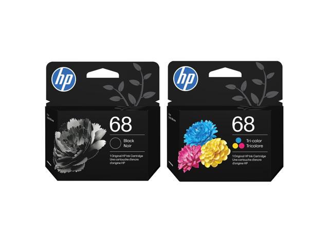 68 Black 68 Tri-Color Ink Cartridge - 2 Pack Works Envy 6100e, 6500e Series Packaging May Vary