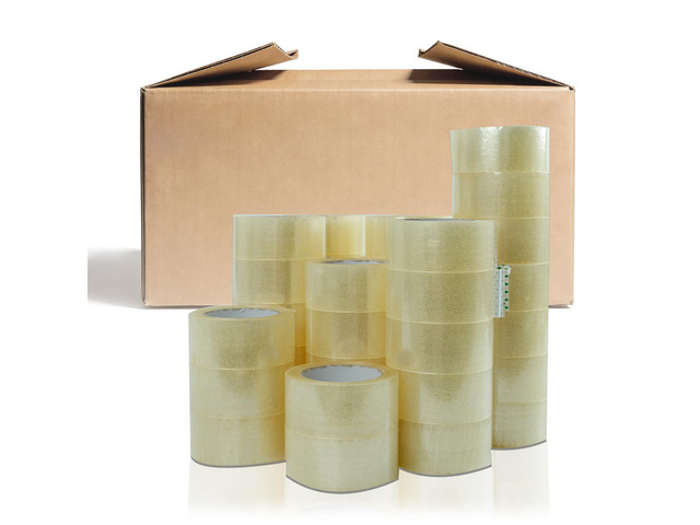 Heavy Duty Clear Packing Tape 110 Yards Per Roll (36 Rolls) - 2 Inch Width 1.8 Mil Thick, Strong Pressure-Sensitive Adhesive Packing Tape for...