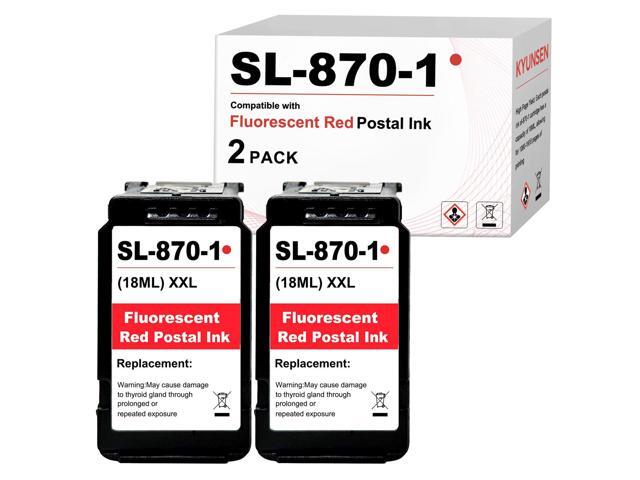 SL-870-1 XXL Red Ink Cartridge Fluorescent Red Ink Cartridge Compatible for SL870-1 Replacement for Pitney Bowes New SendPro Mailstation Postage...