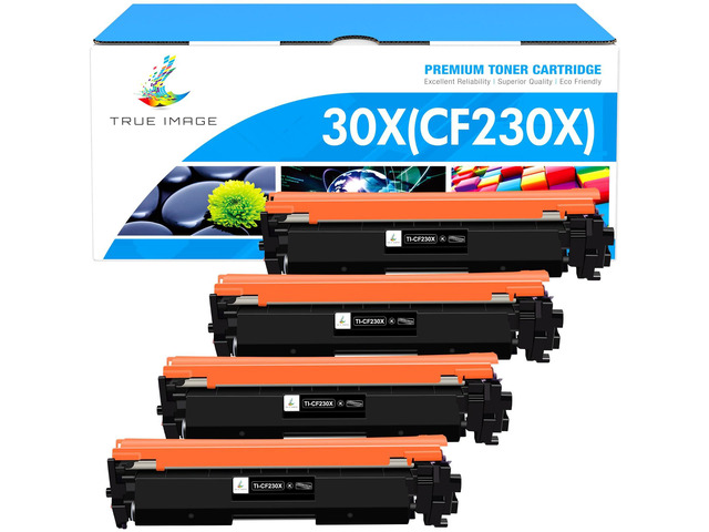 CF230X 30X Black High Yield Toner Cartridge 30A CF230A M227fdw M203dw 4Pack Compatible for HP 30X CF230X 30A CF230A for HP Laserjet Pro MFP...