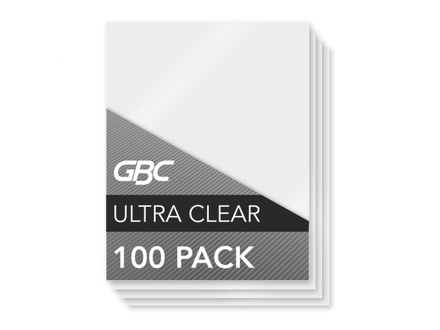 Swingline Thermal Laminating Sheets / Pouches, Letter Size, 5 Mil, Heat Seal Ultra Clear, 100-Count (3200654)
