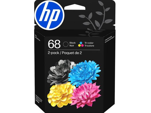 68 Black/Tri-Color Ink Cartridges (2-Pack) Works with Envy 6100e, 6500e Series 6L6S2TN Packaging May Vary