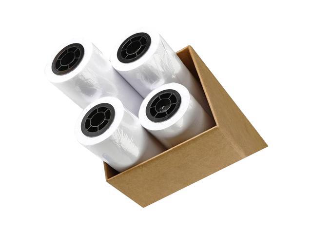 CAD Paper Rolls 24 x 150 (1 Pack - 4 Rolls), 20 lb. Uncoated 96 Bright White Paper on a 2 Core, 85 GSM Plotter Paper For Engineers, Architects,.