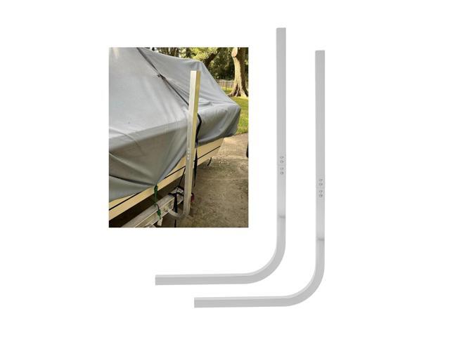 2PCS Aluminum Boat Trailer Guide On Poles 1-1/2' Square 1/8' Thick in Pair