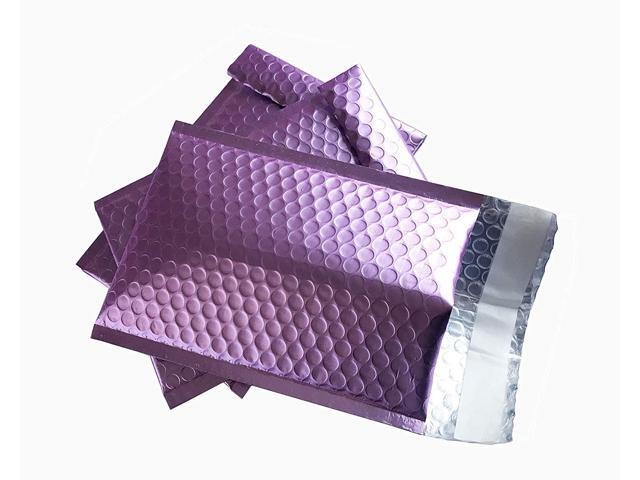 ProLine 200 Matte Metallic Bubble Padded Mailers #2 8.5x12 Inch Self Seal Padded Envelopes (100 Matte Rose Gold+100 Matte Purple)