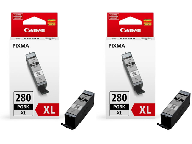 PGI-280XL PGBK Compatible to TR7520,TR8520,TR8620,TS6120,TS6220,TS6320,TS702,TS8120,TS8220,TS8320,TS9120,TS9520 Printers (Pack of 2)
