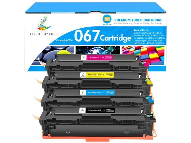 067 067H Toner Cartridge Set MF656Cdw MF654Cdw MF650C LBP632Cdw High Yield Compatible for Canon 067 Color ImageCLASS LBP633Cdw MF653Cdw MF652Cdw.