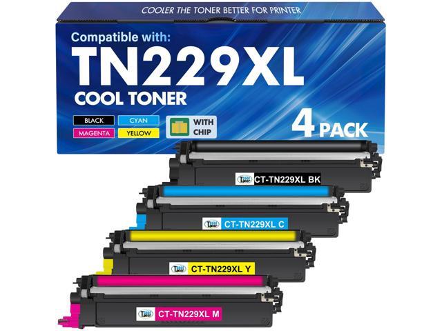 TN229 TN229XL Toner Cartridges 4 Pack MFC-L3780CDW MFC-L3720CDW HL-L3280CDW Compatible for Brother HL-L3220CDW HL-L3300CDW HL-L3295CDW...