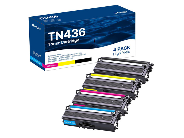 ViewSonic Compatible Toner Cartridge Replacement for Brother TN436 TN 436 TN436BK TN433 TN431for Brother HL-L8360CDW HL-L8260CDW MFC-L8900CDW...