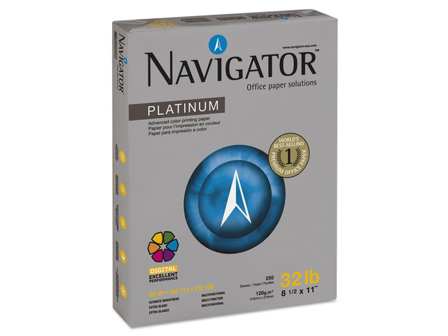 NPL1132 Platinum Paper, 32-lb., 8-1/2 x 11, Bright White, 250 Sheets/Rm, 8 Rms/Ct