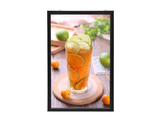 LED Poster Frame, 24' x 36' LED Backlit Poster Photo Frame Movie Poster Aluminum Alloy Advertisement Signage Light Sign, Wall Mounting, Frame for.