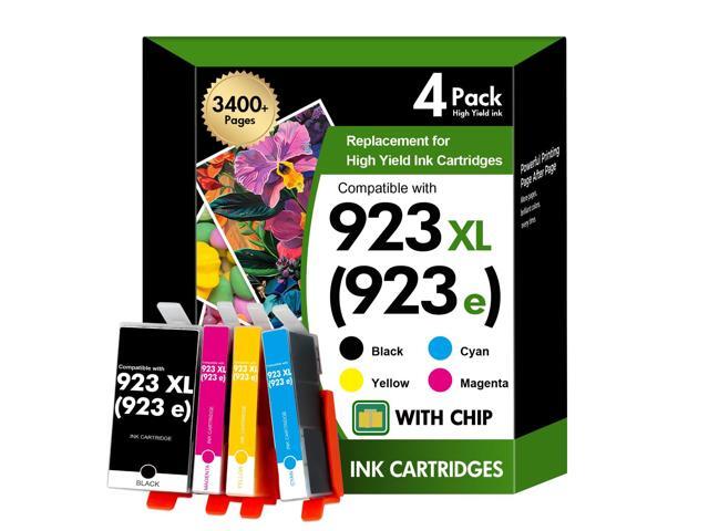 923XL 923 8130e 8125e Ink Cartridges Combo Pack with Chip for HP Printers Replacement for HP923 XL 923e Ink Cartridges for HP OfficeJet Pro 8130e.