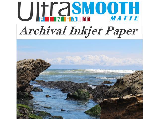 Smooth Matte FineArt 100% Cotton Rag Archival 265 gsm 15mil Inkjet Paper 13 x 19/50 Sheet Box