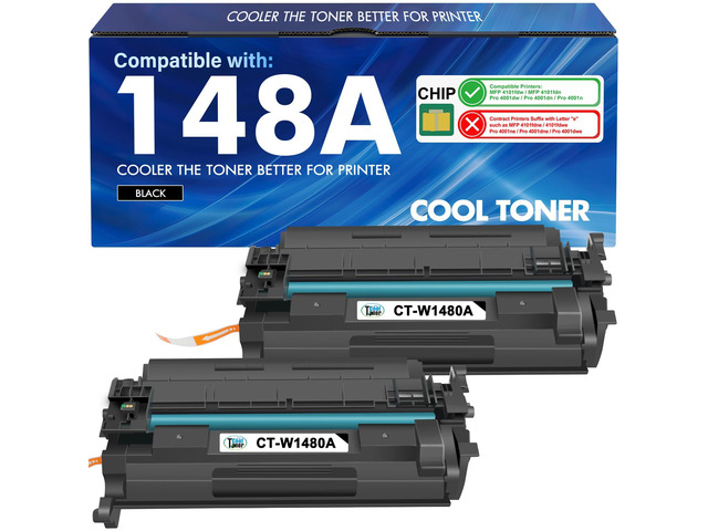 148A Toner Cartridge Black for HP 4001n MFP 4101fdw W1480A 148X W1480X Compatible for HP148A 148 High Yield for HP LaserJet Pro MFP 4101fdw 4101fdn...