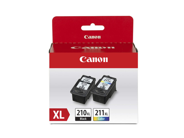 PG-210 XL / CL-211 XL Genuine Ink Value Pack (2 Cartridges), Compatible with MX320/330/340/350/410/420, MP240/250/270/280/480/490/495, iP2702