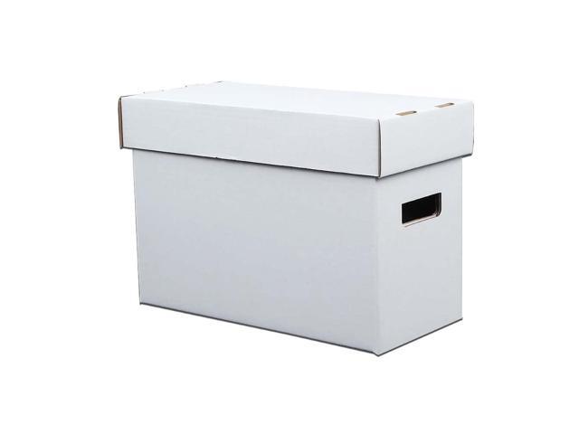 Comic Books Storage Boxes 10 Boxes With Lids Short Holds 150-175 Stackable Durable Archive White Comic Book Storage