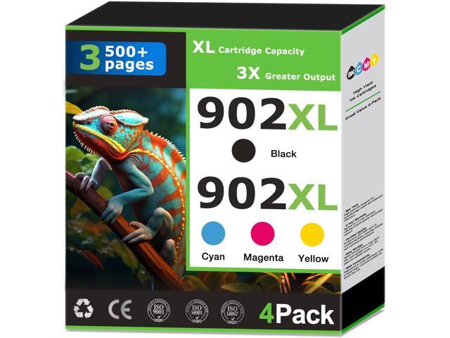 902XL Ink Cartridges Compatible for HP 902 Ink Cartridges Combo Pack Work with HP Printer OfficeJet Pro 6978 6968 6960 6958 6970 6975 6950 Printer.