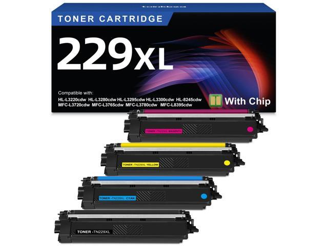 TN229XL 229XL TN229 Toner Cartridge 4 Pack HL-L3220CDW HL-L3280CDW TN2294PK Replacement for Brother TN229XL TN229 XL TN2294PK High Yield...
