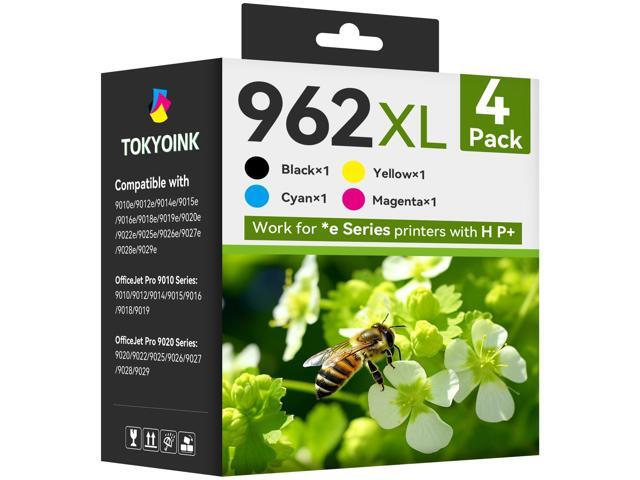 962XL 962 Ink Cartridges Replacement for HP 962XL Ink Cartridges Combo Pack HP962 HP962XL Works with OfficeJet Pro 9010e 9010 9012e 9012 9014e...