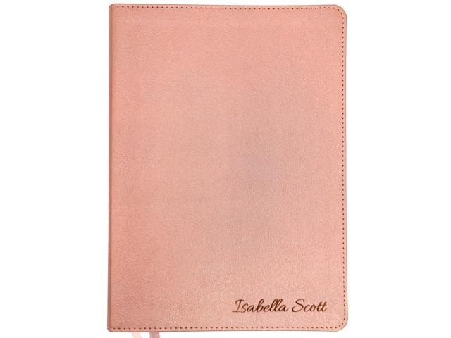 Personalized CSB Journaling Bible Rose Gold Custom Engraved Name Christian Gift for Women