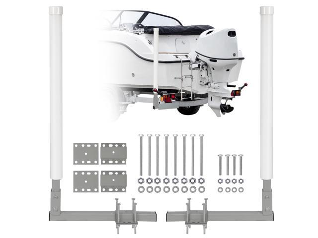Adjustable 40' Boat Trailer Guide Poles, 2 Pcs Rustproof Galvanized Steel with PVC Protection, 43' Height, Flexible Installation for Easy Loading...
