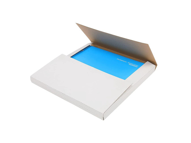 100PCS White LP Shipping Mailer Boxes 12.5in*12.5in*1/2in & 1in Album Paper Box, Perforated for Easy-Fold Record Album Mailer, Shipping Boxes for...