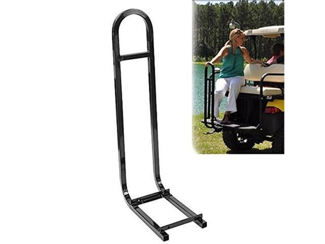 Huskey Golf Cart Rear Seat Safety Grab Bar U-Shaped Hand Rail for Club CAR DS/Precedent Models, One Solid Piece with Mounting Hardware