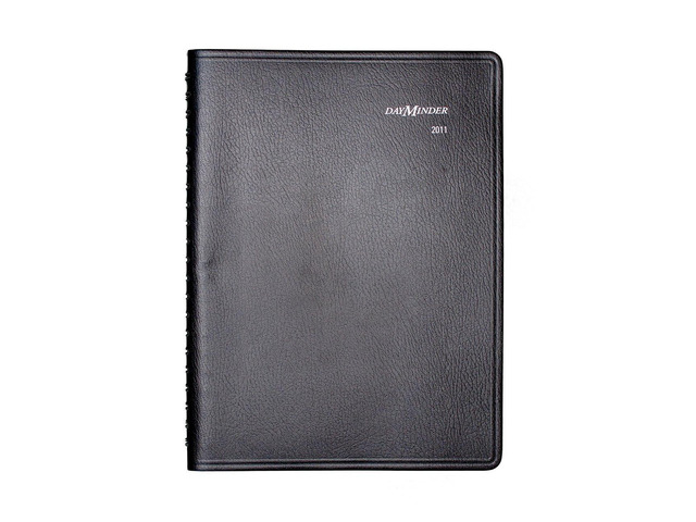 G56000 Four-Person Group Daily Appointment Book, 7 7/8 x 11, Black, 2016
