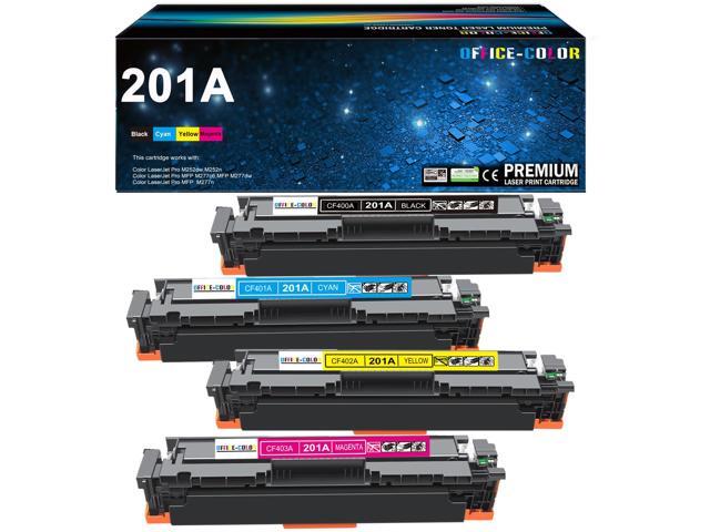 201A Toner Cartridges 4 Pack Replacement for HP 201A MFP M277dw M252dw Compatible for HP Color Laserjet Pro MFP M277dw M252dw M277n M277c6 M252n.