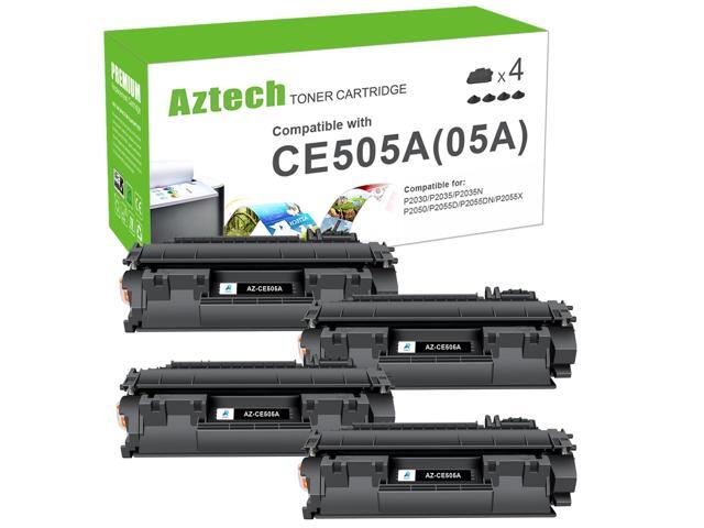 05A CE505A Toner Cartridge Black for HP P2035 P2055dn P2030 Printer 4 Pack Compatible for HP LaserJet P2035 P2035N P2055DN 2055DN 2035N P2050.