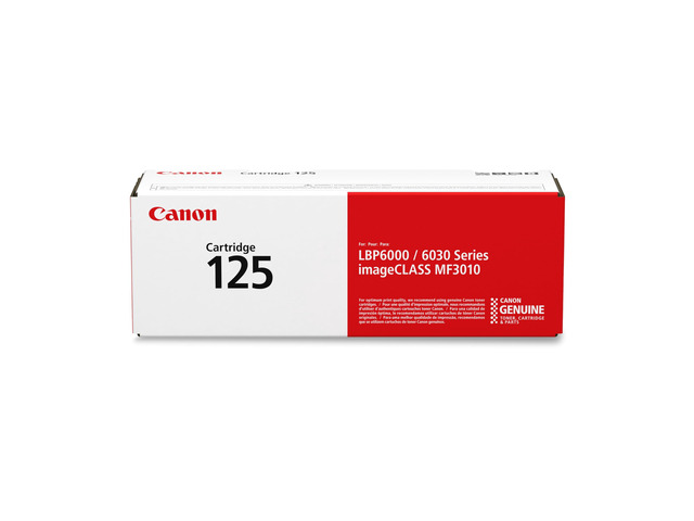 Genuine 125 Black Toner Cartridge Compatible with MF3010, MF3010 VP, LBP6000, LBP6030w