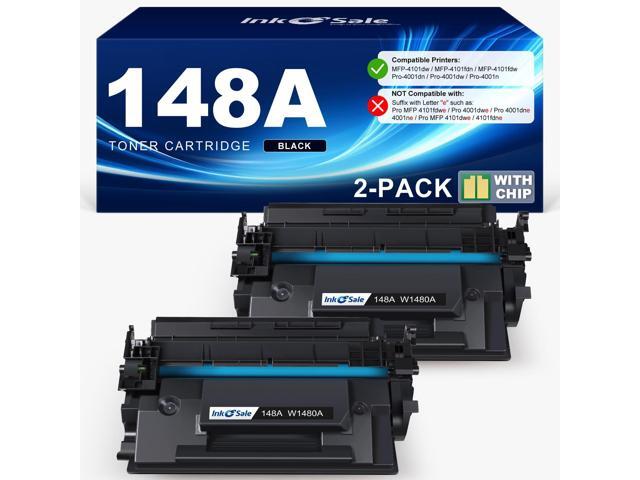 148A Toner Cartridge Black 4001n 4101fdw (with Chip) Compatible for HP 148 148X W1480A W1480X Use with Pro MFP 4101fdw 4101fdn 4001dw 4001dn.