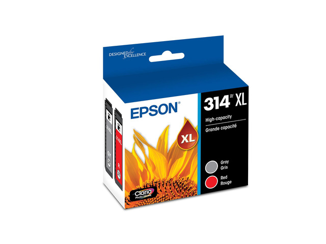314 Claria Photo HD Ink High Capacity (T314XL922-S) Works with Expression XP-15000 Gray/red