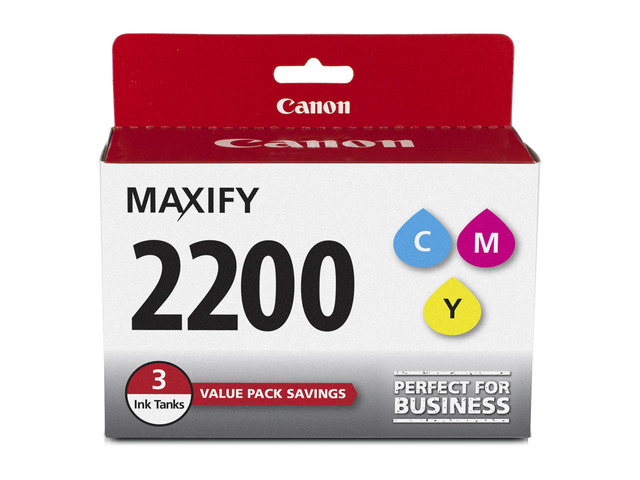 PGI-2200 Genuine Three Color Multi Pack, Compatible with IB4120, MB5120, MB5420, IB4020, MB5020, and MB5320 (Optional) Printers
