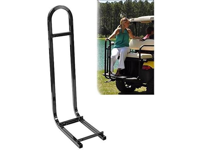 Huskey Golf Cart Rear Seat Safety Grab Bar U-Shaped Hand Rail for EZGO TXT/RXV Models, One Solid Piece with Mounting Hardware