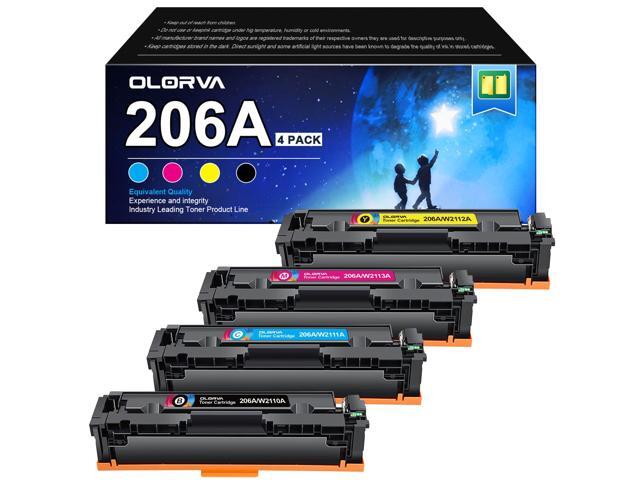 206A Compatible wiht HP 206A Toner Cartridge 4 Pack MFP M283fdw Replacement for HP 206A 206X Compatible with HP Color LaserJet Pro MFP M283fdw.