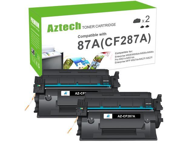 CF287A 87A Toner Cartridge Black CF287X 87X M501 M506 2 Pack Compatible for HP LaserJet Enterprise Pro M501 M506 M501dn M506dn M506n M506x MFP.