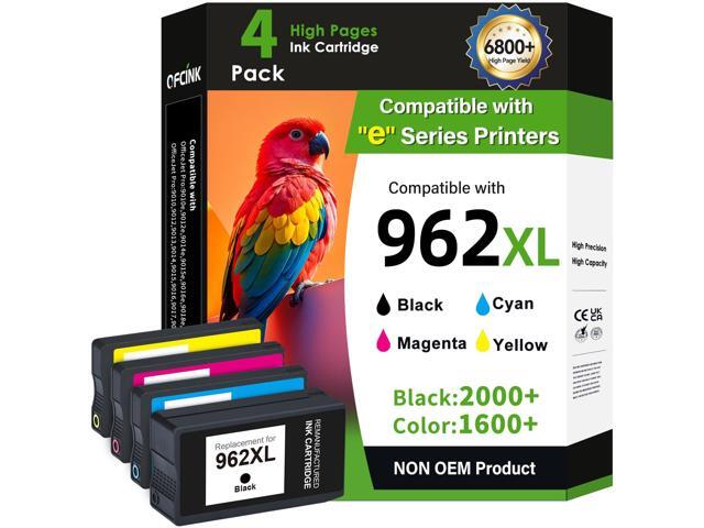 962XL Ink Cartridges Combo Pack Replacement for HP 962 HP 962XL Ink Compatible with HP Officejet Pro 9015e 9018e 9025e 9012e 9015 9010 9012 9018.