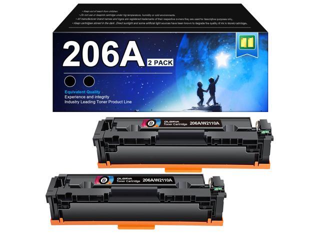 206A Compatible Replacement HP 206A Black Toner Cartridge 2 Pack M283fdw Replacement for HP 206A 206X Compatible with HP Color LaserJet Pro MFP.