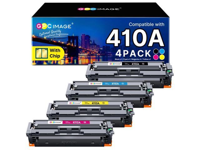410A Toner Cartridge MFP M477fnw Replacement for HP 410A Toner Cartridge 4 Pack 410X for HP Color LaserJet Pro M477fnw M477fdw M477fdn M452dn...